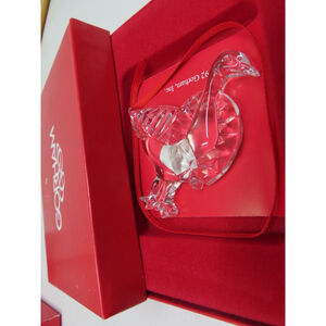 Gorham Lead Crystal Holiday GOOSE Christmas Ornament With Box C597